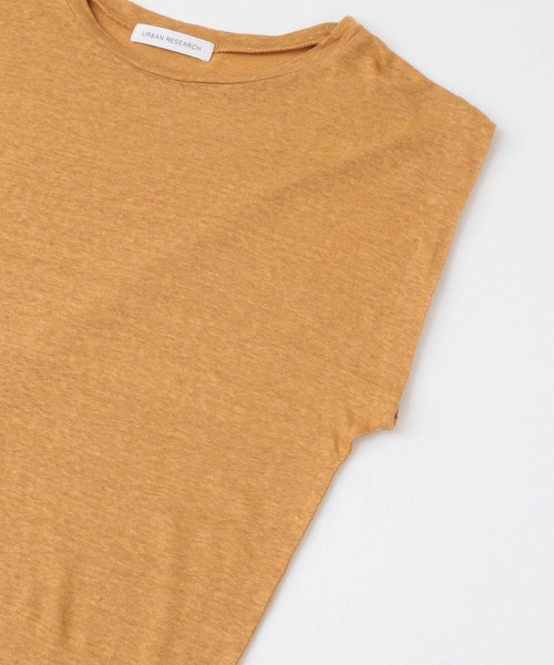 URBAN RESEARCH（アーバンリサーチ）の「リネンノースリーブカットソー（Tシャツ/カットソー・レディース・ブラック/オレンジ/モカ・FREE）」の18枚目の写真
