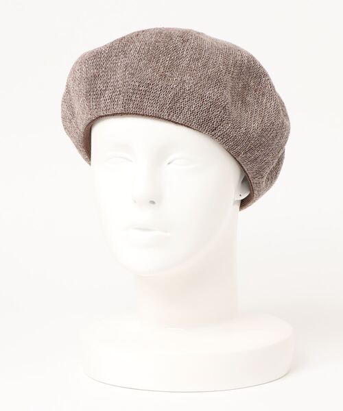 Samansa Mos2(サマンサ モスモス)の「リネン混ベレー(ハンチング/ベレー帽・レディース・ブラウン/ブラック/ベージュ・フリ-)」の3枚目の写真