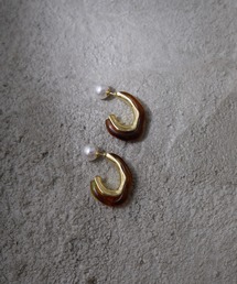 Birthday room | ドロップウェーブシルエットピアス(ピアス（両耳用）)