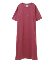 alcali | 素材切替シャーリングプリントワンピース(ワンピース)