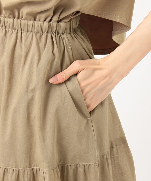 SHARE PARK（シェアパーク）の「【洗える】MARUDEフハク × ボイルドッキングワンピース（ワンピース・レディース・ライトグレー系/ブラック系/ベージュ系/カーキ系・0/1）」の9枚目の写真