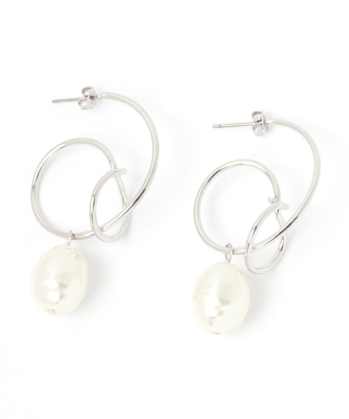 LAKOLE(ラコレ)の「ループパールピアス / 951101(ピアス(両耳用)・レディース・その他2/その他1・FREE)」の2枚目の写真