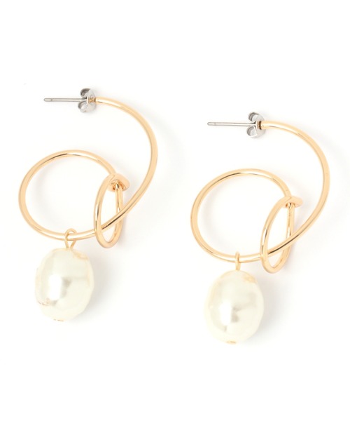 LAKOLE(ラコレ)の「ループパールピアス / 951101(ピアス(両耳用)・レディース・その他2/その他1・FREE)」の1枚目の写真