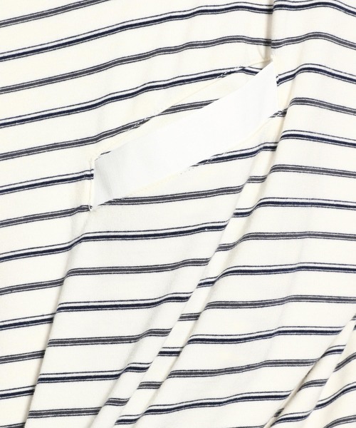 niko and...(ニコアンド)の「ボ-ダ-ドロストTシャツ(Tシャツ/カットソー・メンズ・ネイビー/ライトグレー/ホワイト・MEDIUM/LARGE)」の15枚目の写真