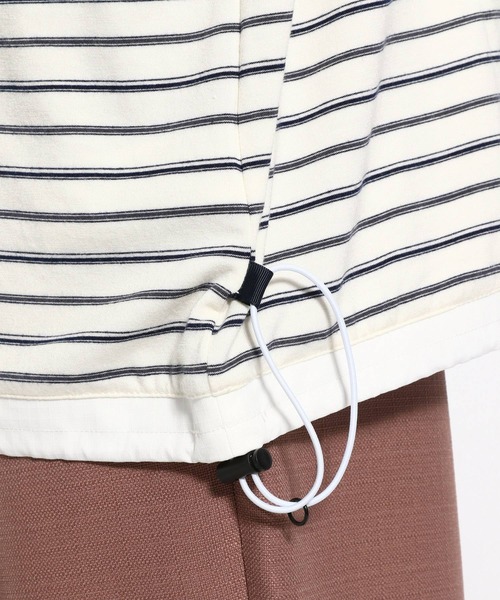 niko and...(ニコアンド)の「ボ-ダ-ドロストTシャツ(Tシャツ/カットソー・メンズ・ネイビー/ライトグレー/ホワイト・MEDIUM/LARGE)」の16枚目の写真