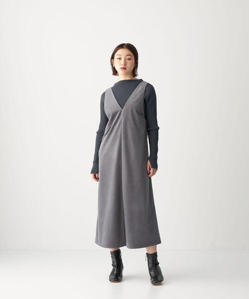 CITEN（シテン）の「＜CITEN（シテン）＞ フォルム リブ ハイネック ニット（ニット/セーター・レディース・ライトグレー/ピンク/ダークグレー・FREE）」の6枚目の写真