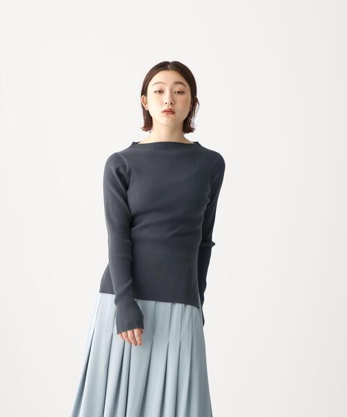 CITEN（シテン）の「＜CITEN（シテン）＞ フォルム リブ ハイネック ニット（ニット/セーター・レディース・ライトグレー/ピンク/ダークグレー・FREE）」の9枚目の写真