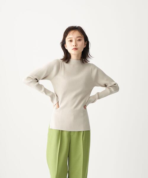 CITEN（シテン）の「＜CITEN（シテン）＞ フォルム リブ ハイネック ニット（ニット/セーター・レディース・ライトグレー/ピンク/ダークグレー・FREE）」の10枚目の写真