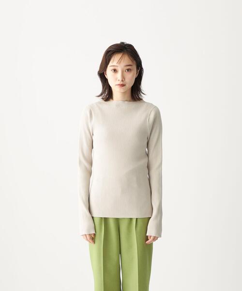 CITEN（シテン）の「＜CITEN（シテン）＞ フォルム リブ ハイネック ニット（ニット/セーター・レディース・ライトグレー/ピンク/ダークグレー・FREE）」の11枚目の写真