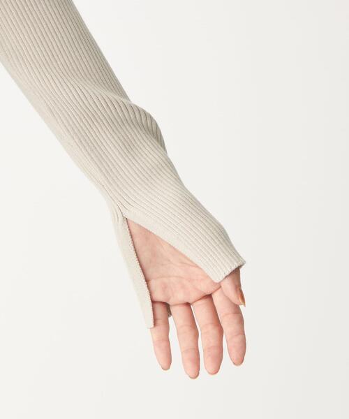 CITEN（シテン）の「＜CITEN（シテン）＞ フォルム リブ ハイネック ニット（ニット/セーター・レディース・ライトグレー/ピンク/ダークグレー・FREE）」の16枚目の写真