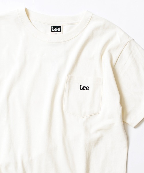 Lee(リー)の「【Lee】ワンポイントポケットTシャツ L2965(Tシャツ/カットソー・レディース・ベージュ/ブラック/オフホワイト・L/M/S/XL)」の2枚目の写真