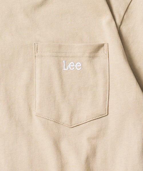 Lee(リー)の「【Lee】ワンポイントポケットTシャツ L2965(Tシャツ/カットソー・レディース・ベージュ/ブラック/オフホワイト・L/M/S/XL)」の5枚目の写真