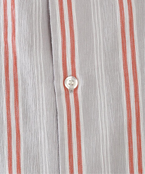 JOURNAL STANDARD relume（ジャーナルスタンダード　レリューム）の「楊柳 ビッグシルエット ストライプシャツ（シャツ/ブラウス・メンズ・グレー/サックスブルー/ベージュ系その他・LARGE/MEDIUM）」の7枚目の写真