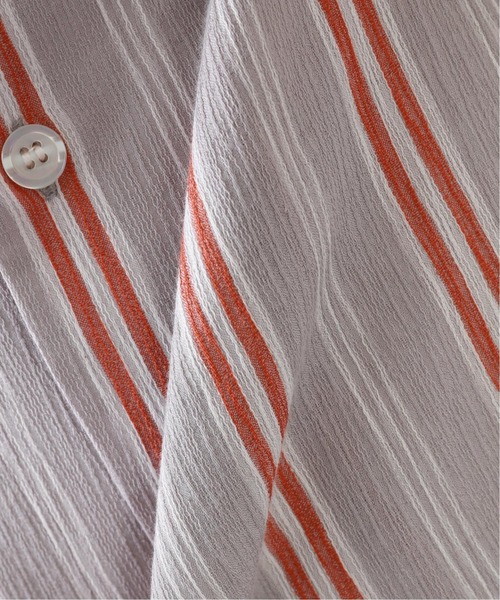 JOURNAL STANDARD relume（ジャーナルスタンダード　レリューム）の「楊柳 ビッグシルエット ストライプシャツ（シャツ/ブラウス・メンズ・グレー/サックスブルー/ベージュ系その他・LARGE/MEDIUM）」の11枚目の写真