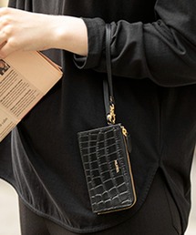 MILKFED. | FAUX CROC PASS CASE(キーホルダー)