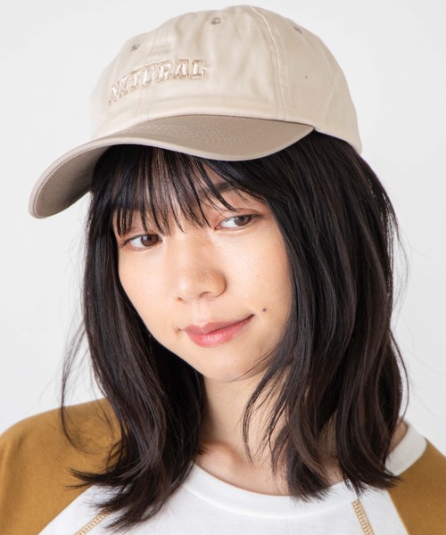 WEGO（ウィゴー）の「WEGO/配色パネルロゴキャップ（キャップ・レディース・ライトグレー/ベージュ/ネイビー/ブラウン/グリーン系その他・FREE）」の3枚目の写真