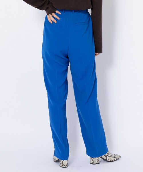 CIAOPANIC（チャオパニック）の「ハイウエストセンタープレスカラーパンツ（スラックス・レディース・オレンジ/ブルー/グリーン/ブラック・SMALL/MEDIUM）」の13枚目の写真