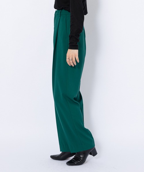 CIAOPANIC（チャオパニック）の「ハイウエストセンタープレスカラーパンツ（スラックス・レディース・オレンジ/ブルー/グリーン/ブラック・SMALL/MEDIUM）」の10枚目の写真