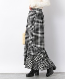 Heather | チェックコットンスソティアードスカート【SETUP対応】　216930(スカート)