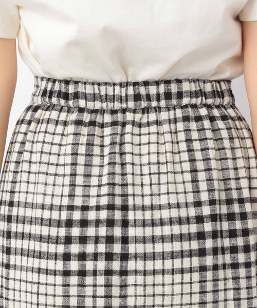 Heather（ヘザー）の「チェックコットンスソティアードスカート【SETUP対応】　216930（スカート・レディース・ホワイト系その他/ブラック系その他・FREE）」の13枚目の写真