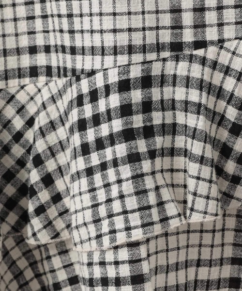 Heather（ヘザー）の「チェックコットンスソティアードスカート【SETUP対応】　216930（スカート・レディース・ホワイト系その他/ブラック系その他・FREE）」の4枚目の写真