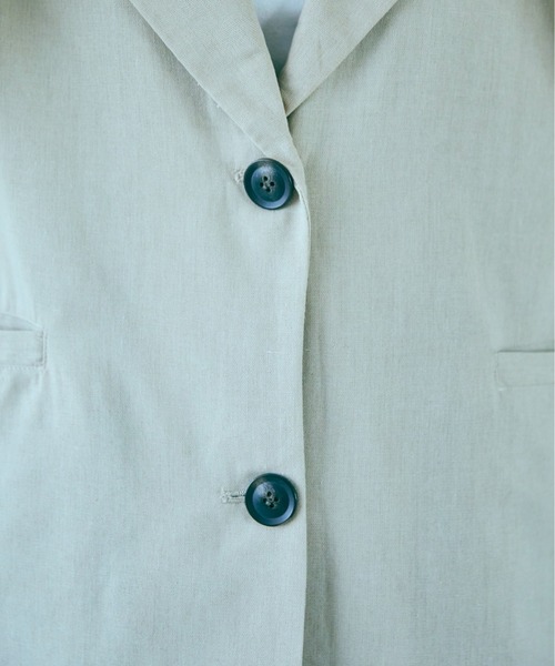 ANGIE（アンジー）の「リネンライクテーラードジレ（テーラードジャケット・レディース・ベージュ/ブラウン/アイボリー・FREE）」の18枚目の写真