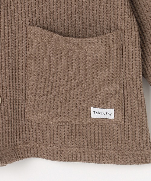 b・ROOM（ビールーム）の「ビッグシルエットワッフルカーディガン（カーディガン/ボレロ・キッズ・アイボリー/モカ/ネイビー・110cm/130cm/100cm/120cm/90cm）」の17枚目の写真