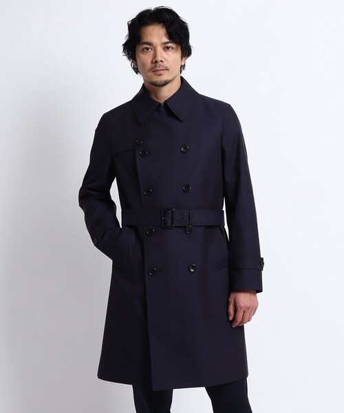 TAKEO KIKUCHI（タケオキクチ）の「◆撥水トレンチコート（トレンチコート・メンズ・ネイビー/カーキ・04/03）」の2枚目の写真