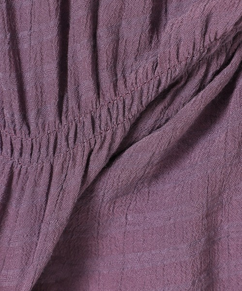 SLOBE IENA（スローブイエナ）の「ティアードワンピース【手洗い可能】◆（ワンピース・レディース・ブラック/ブラック系その他/パープル・FREE）」の5枚目の写真