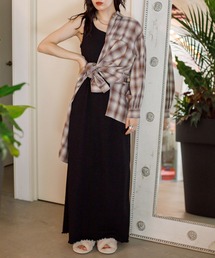 w closet | ポコポコカットソーカップ付きタンクワンピース(ワンピース)