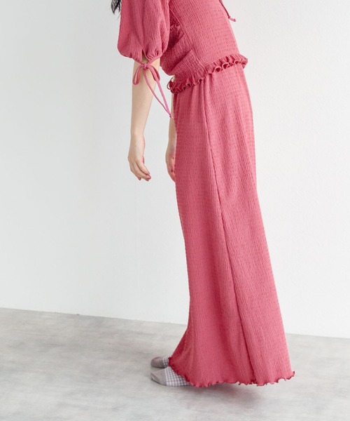 w closet（ダブルクローゼット）の「ポコポコカットソーカップ付きタンクワンピース（ワンピース・レディース・ブラック/パープル/ピンク・FREE）」の5枚目の写真