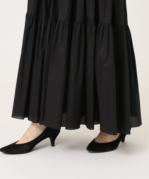 JOURNAL STANDARD relume(ジャーナルスタンダード レリューム)の「コーティングタイプライターティアードスカート◆(スカート・レディース・ブラック/キャメル・FREE)」の14枚目の写真