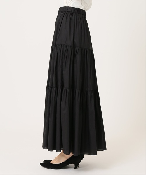 JOURNAL STANDARD relume(ジャーナルスタンダード レリューム)の「コーティングタイプライターティアードスカート◆(スカート・レディース・ブラック/キャメル・FREE)」の20枚目の写真