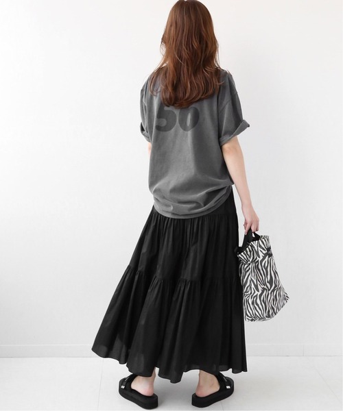 JOURNAL STANDARD relume(ジャーナルスタンダード レリューム)の「コーティングタイプライターティアードスカート◆(スカート・レディース・ブラック/キャメル・FREE)」の15枚目の写真