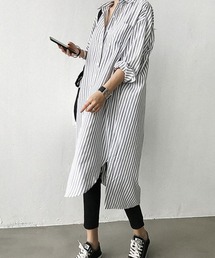 ロングストライプシャツ