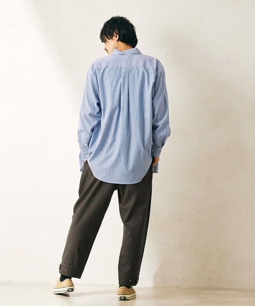 JOURNAL STANDARD relume(ジャーナルスタンダード レリューム)の「【HOUSE HOLD / ハウスホールド】FLANDERS LINEN ベイカーパンツ(その他パンツ・メンズ・ブラックミックス/オリーブ/ネイビー・2/3/4)」の22枚目の写真