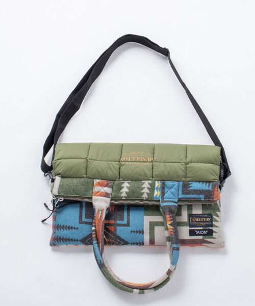 PENDLETON(ペンドルトン)の「【TAION】×【PENDLETON】コンビネーション3WAY #PDT-TON-213002(トートバッグ・メンズ・ホワイト系その他4/ブラック系その他3/ベージュ系その他3/グリーン系その他3/ブルー系その他7/レッド系その他3・FREE)」の16枚目の写真