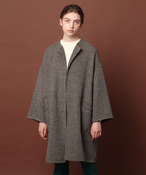 DRESSTERIOR ドレステリア ウールチェックリバーシブルコート