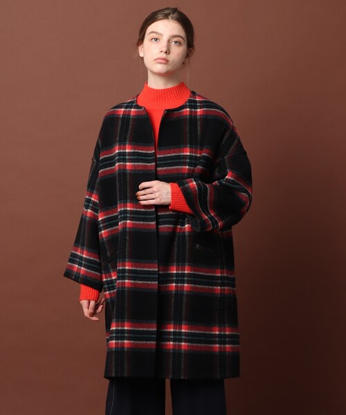 ドレステリア ウールチェックリバーシブル コート DRESSTERIOR ドレステリア ウールチェックリバーシブルコート