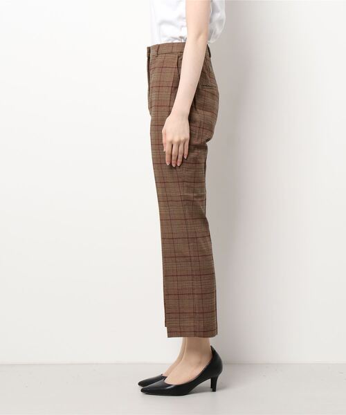 SISLEY(シスレー)の「ストレッチチェックシガレットパンツ(その他パンツ・レディース・ブラウン系その他・44/42/40/38)」の2枚目の写真