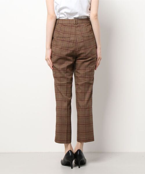 SISLEY(シスレー)の「ストレッチチェックシガレットパンツ(その他パンツ・レディース・ブラウン系その他・44/42/40/38)」の3枚目の写真