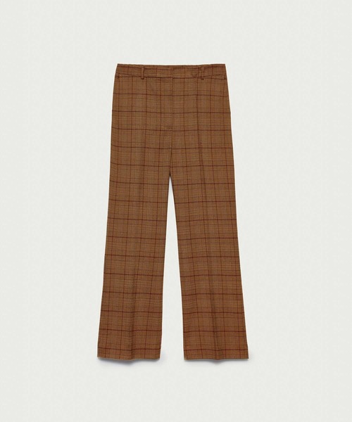 SISLEY(シスレー)の「ストレッチチェックシガレットパンツ(その他パンツ・レディース・ブラウン系その他・44/42/40/38)」の4枚目の写真