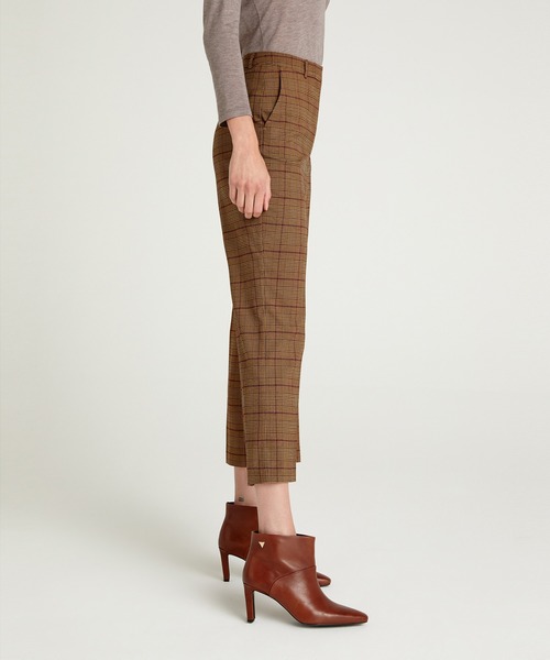 SISLEY(シスレー)の「ストレッチチェックシガレットパンツ(その他パンツ・レディース・ブラウン系その他・44/42/40/38)」の6枚目の写真