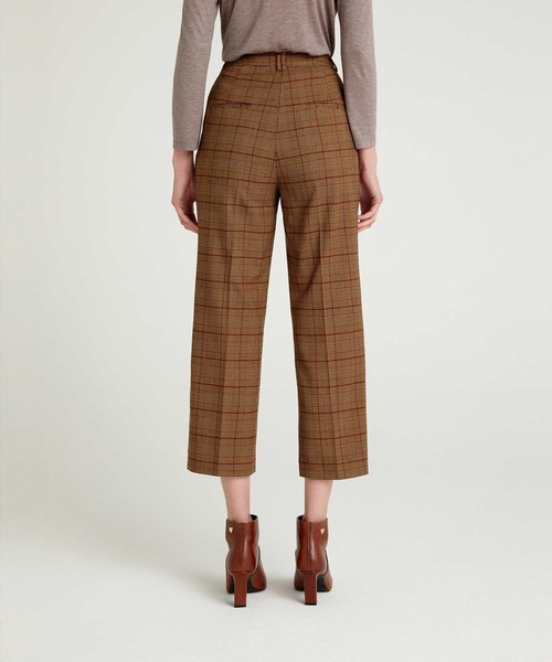SISLEY(シスレー)の「ストレッチチェックシガレットパンツ(その他パンツ・レディース・ブラウン系その他・44/42/40/38)」の7枚目の写真