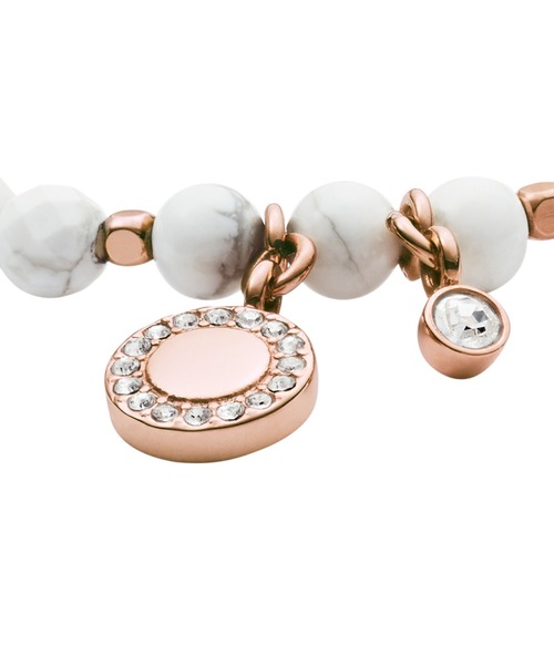 FOSSIL（フォッシル）の「フォッシル アクセサリー レディース ブレスレット ホワイト JA6934791（ブレスレット・レディース・ホワイト・FREE）」の2枚目の写真