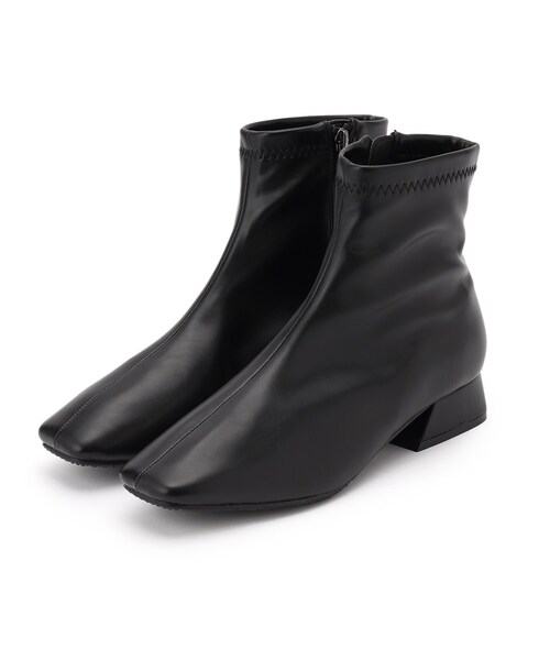 DRESKIP（ドレスキップ）の「◆フレアヒールストレッチブーツ（ブーツ・レディース・ブラック/アイボリー・45/25/35）」の6枚目の写真