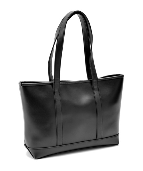 DEVICE+（デバイスプラス）の「DEVICE＋  フェイクレザー シンプル シックデザイン ビッグ トートバッグ（トートバッグ・メンズ・ブラック・FREE）」の14枚目の写真