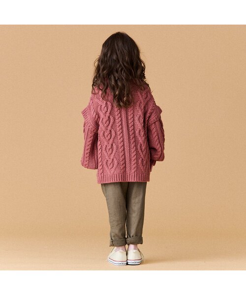 BREEZE(ブリーズ)の「引き揃えあったかニット(ニット/セーター・キッズ・ピンク/アイボリー/イエロー・120/140/90/100)」の5枚目の写真