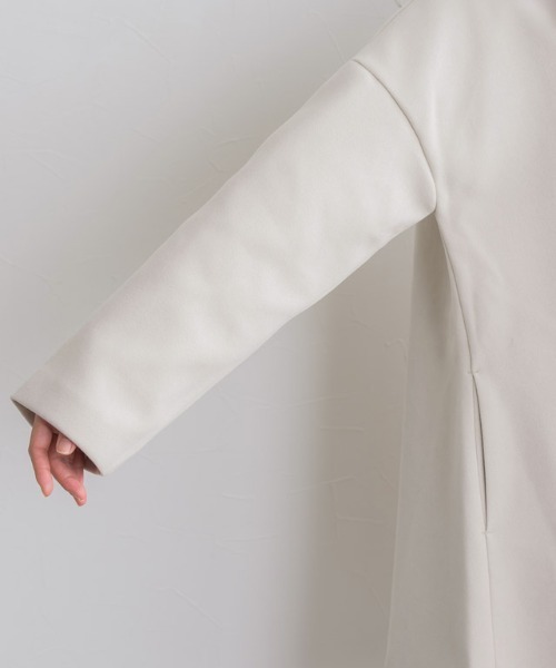 Pierrot(ピエロ)の「メルトンAラインコート(その他アウター・レディース・ネイビー/アイボリー/マスタード・M/L)」の9枚目の写真