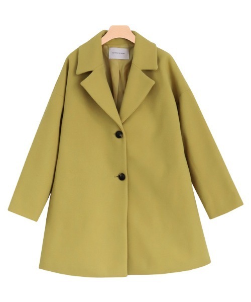 Pierrot(ピエロ)の「メルトンAラインコート(その他アウター・レディース・ネイビー/アイボリー/マスタード・M/L)」の16枚目の写真